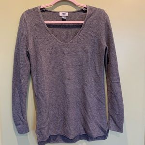 gray long sweater